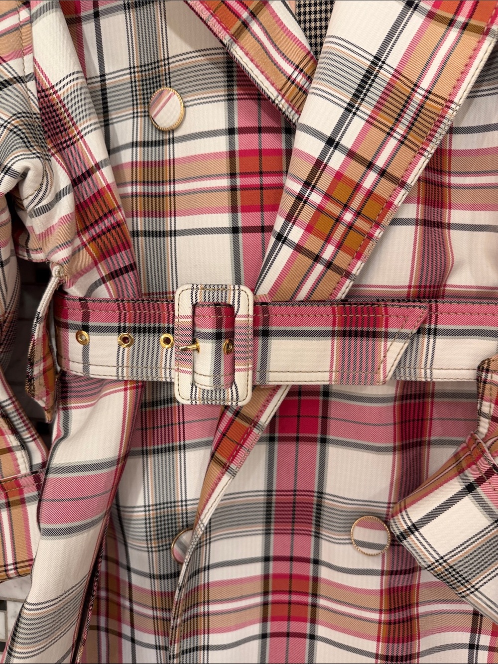 Zimmermann plaid trench coat - Picture 3 of 5